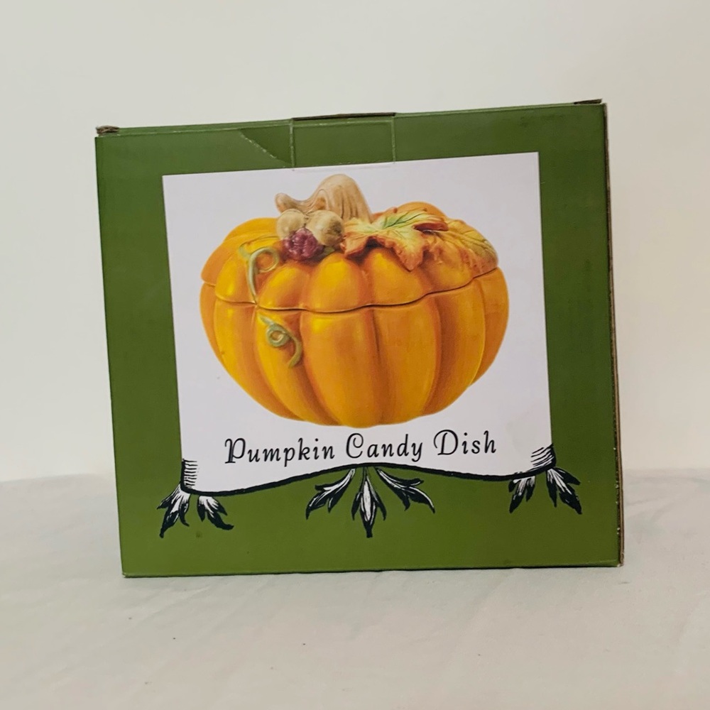 Pumpkin Candy Dish - Orange